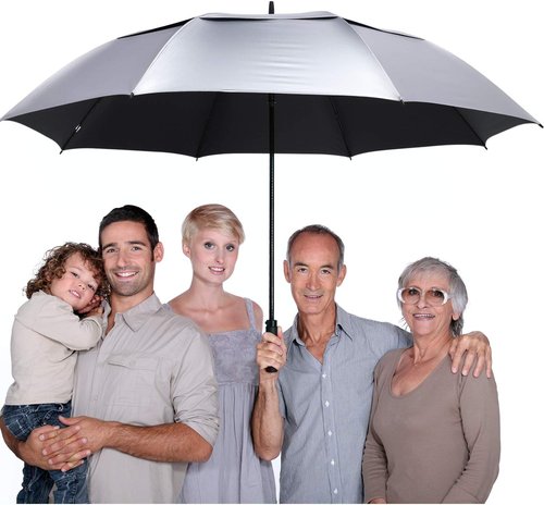 G4Free 72-Inch Golf Umbrella - UV Protection, Auto Open, Windproof Design | Oversized Double Canopy