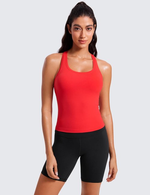 CRZ YOGA Butterluxe Racerback Tank Top - Women's Athletic Sleeveless Gym Shirt for Yoga & Workouts