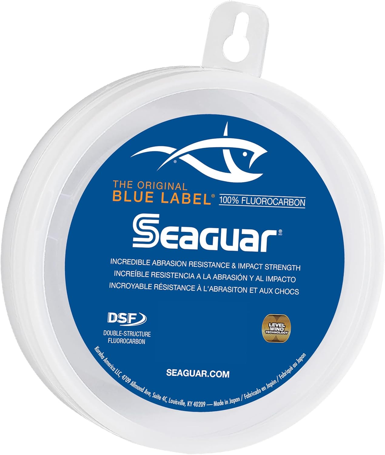 Seaguar Blue Label Fishing Leader Line - 100% Fluorocarbon, Clear, Ideal for Saltwater, Multiple Sizes Available