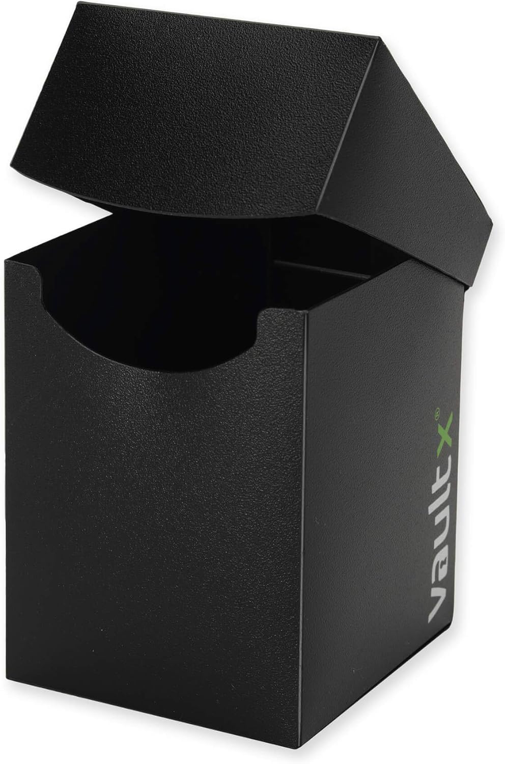 Vault X Trading Card Deck Box - Large Standard Holder for 100+ Sleeved Cards | Includes 150 Black Sleeves