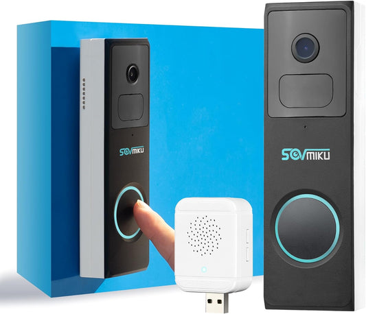 Vicohome DB3 2K Smart Video Doorbell - Wireless Home Security Camera with Chime, Two-Way Audio & Human Detection