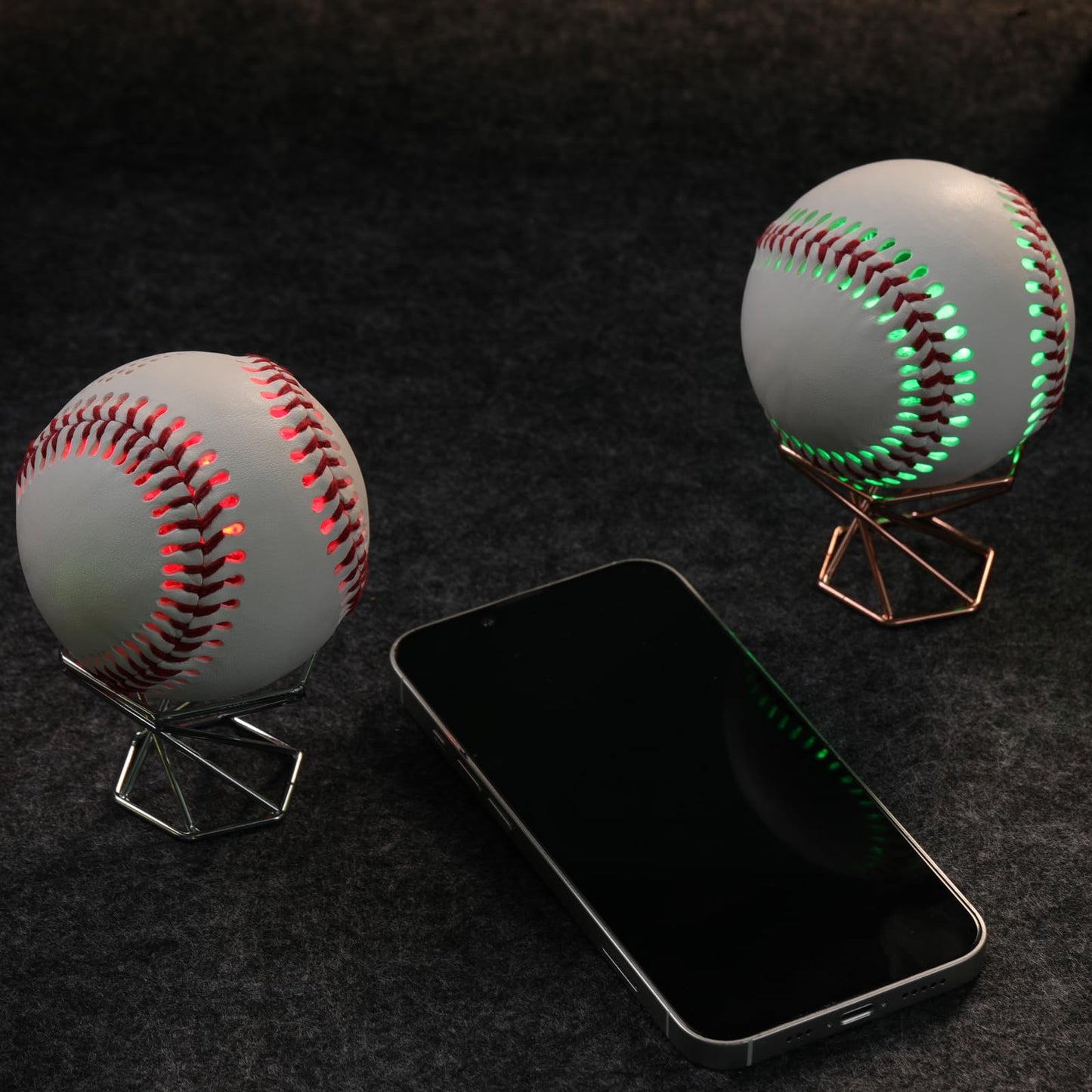 JIOBOLION Baseball holder- Premium Metal Display Stand for Baseball, Tennis Balls, Golf Balls, and baseball party decorations - Perfect for Collectors (Rose gold)…