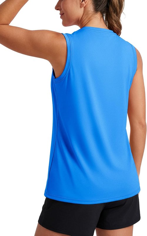 MAGCOMSEN Women's Workout Tank Top - Sleeveless Athletic Shirt for Summer Yoga & Running | Loose Fit