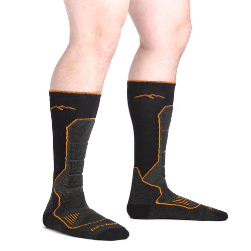 Darn Tough Vermont Men's Hunting OTC Midweight with Cushion w/Padded Shin (2116) - Forest, Large
