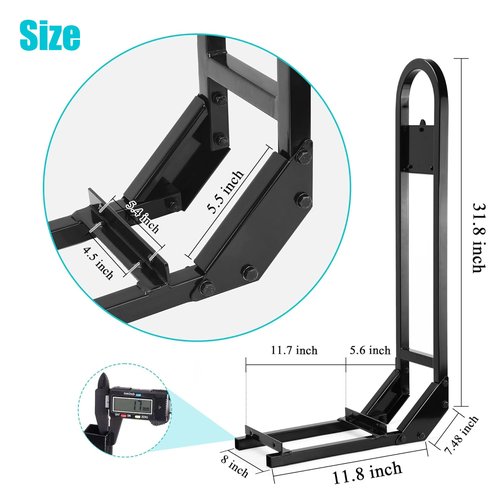 10L0L Golf Cart Rear Seat Grab Bar - Heavy Duty Safety Grab Bar w/Triangle Reflector for Rear Seat Passenger Security, Universal for Yamaha EZGO Club Car