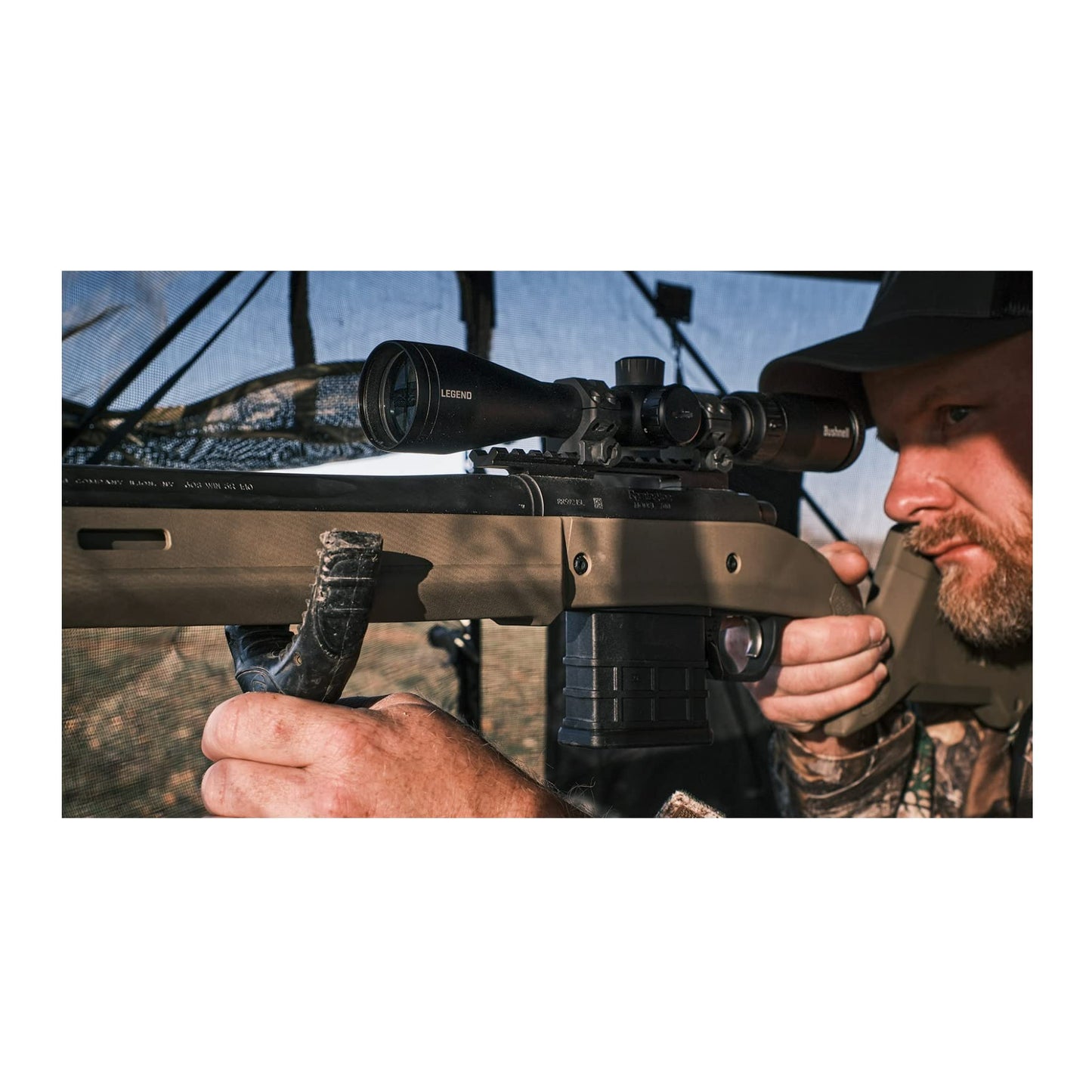 Bushnell Legend 3-9x40mm Illuminated Riflescope, Hunting Rifle Scope with Illuminated Multi-X Reticle