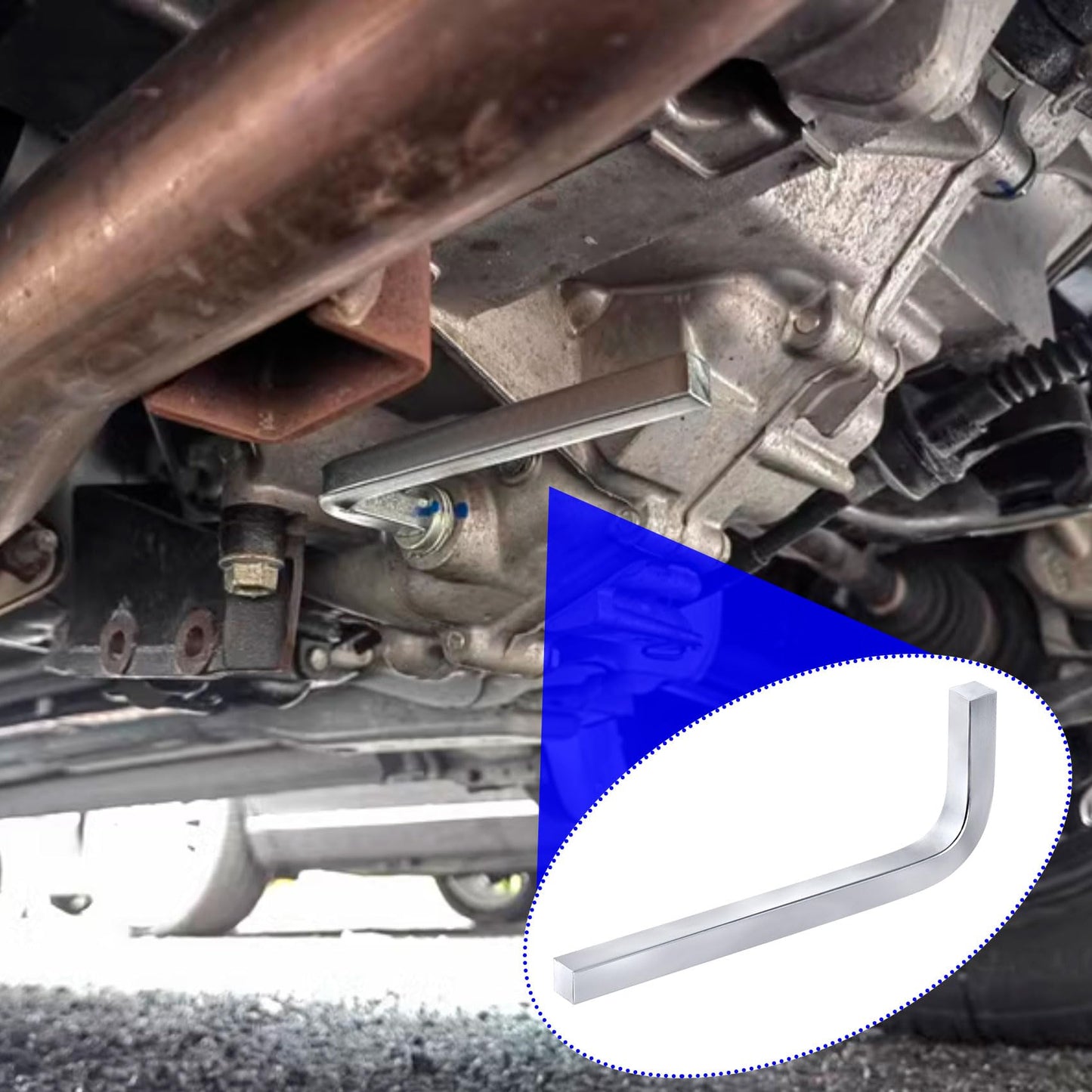 Pndeyo 5pcs Square Head Wrench Set, L Shaped Square Key Screwdriver Kit, Chromium Vanadium Steel Square Head Allen Wrench for Pocket Hole Screws- 3mm 4mm 5mm 6mm 7mm