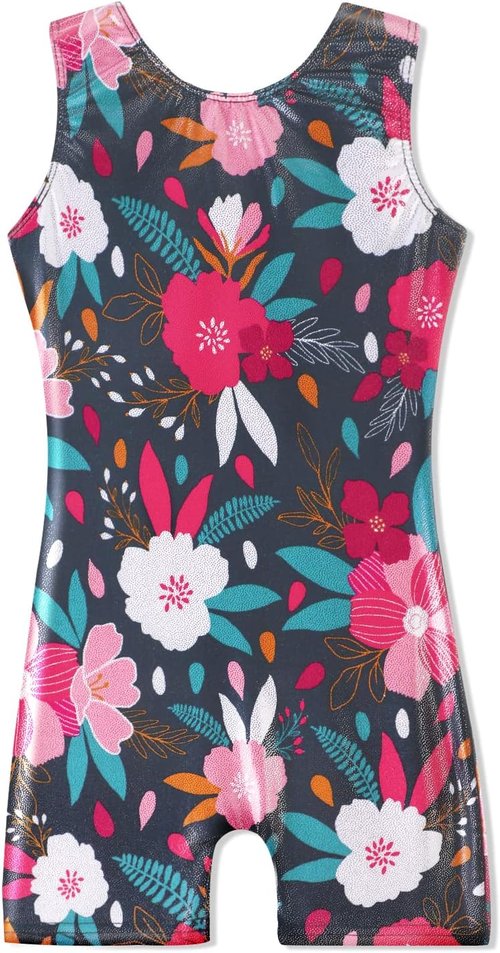 HOZIY Gymnastics Leotards - Sparkle Unicorn & Leopard Biketard for Girls, Toddlers & Kids