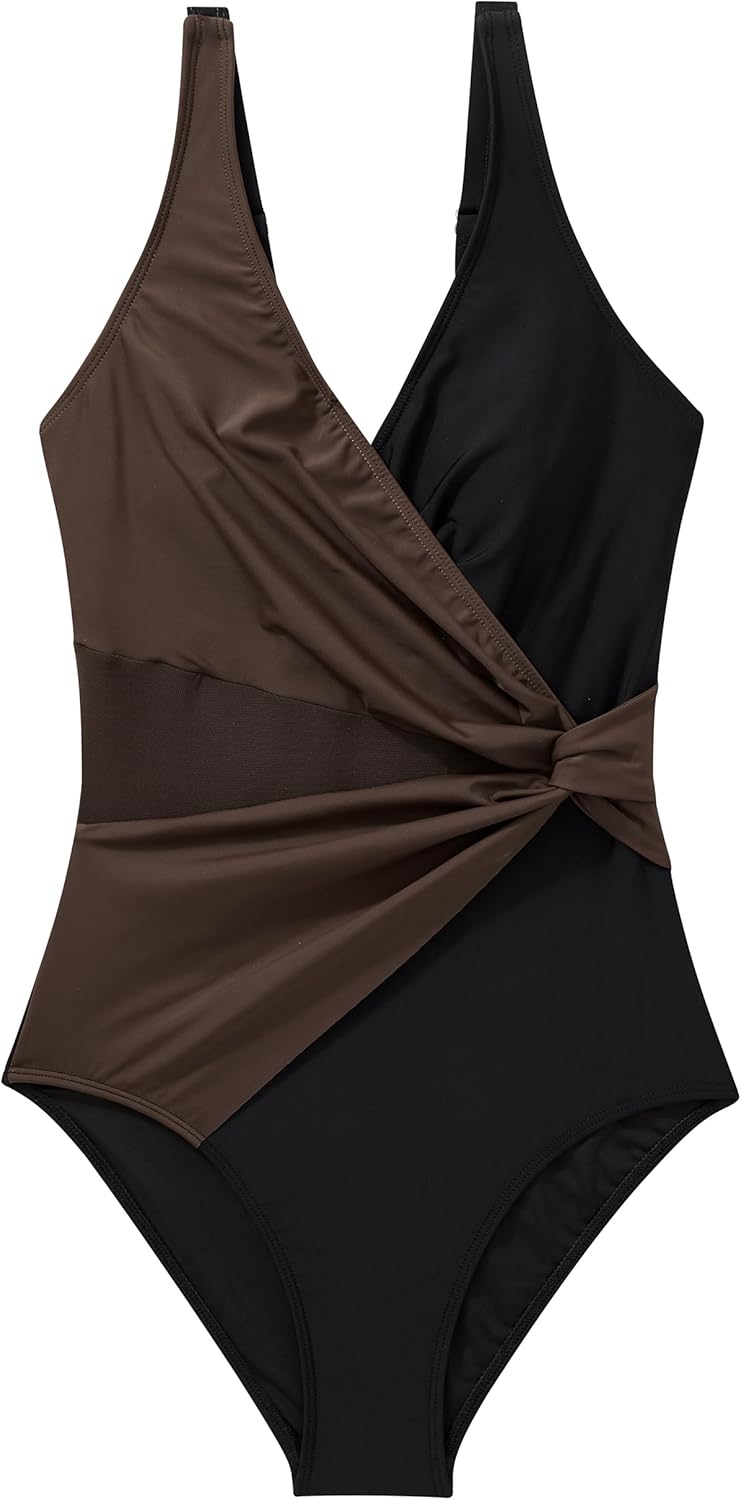 SUUKSESS Sexy Mesh One-Piece Swimsuit - Tummy Control & Push-Up Design for Flattering Fit