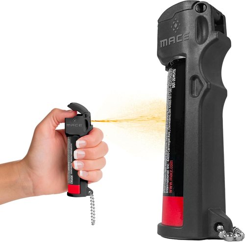 Mace Pepper Spray - Max Strength OC Formula with UV Dye | Ergonomic Grip, 12 Feet Range, 0.63 oz