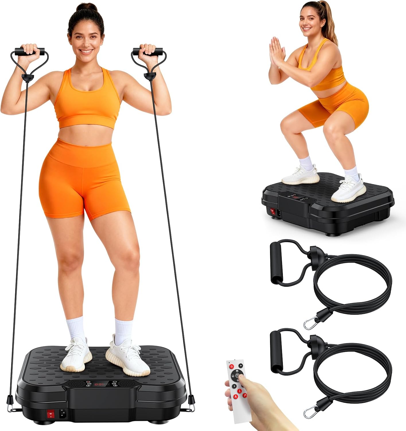 Skiennix Vibration Plate Exercise Machine - Full Body Workout for Weight Loss | 400 Lbs Capacity