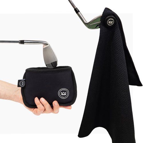 Golf Club Cleaner & Magnetic Golf Towel Bundle