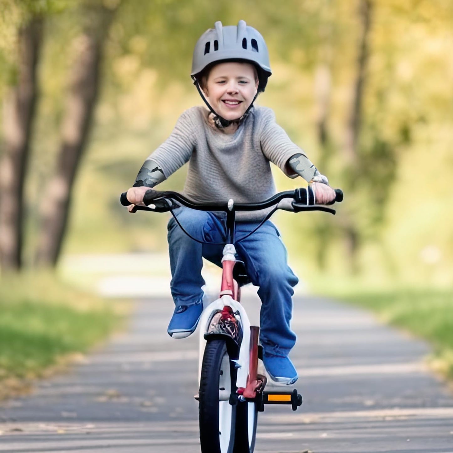 Mlurcu Baseball Arm Sleeves for Kids - 5 Pairs UV Sun Protection Cooling Sleeves for Outdoor Sports