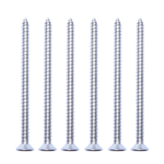 #6 x 2" Stainless Flat Head Phillips Wood Screw, 100 pcs, 18-8 (304) Stainless Steel Screws by NIANXIHAN (M3.5 x 50mm)