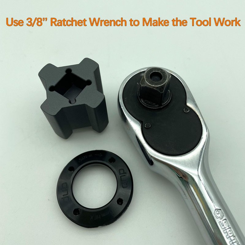 TESSRAM Dub Cap and Remove Tool for Sram BB30, for Sram's Dub Self- extracting Crankset Arm Cap, Installation Cap Tool (Dark Gray)