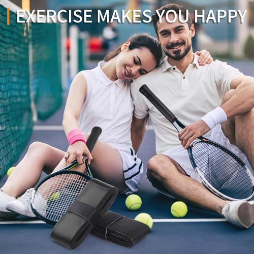 COIDEA Tennis Racket Grip Tape - Precut Anti-Slip Overgrip for Superior Comfort & Control