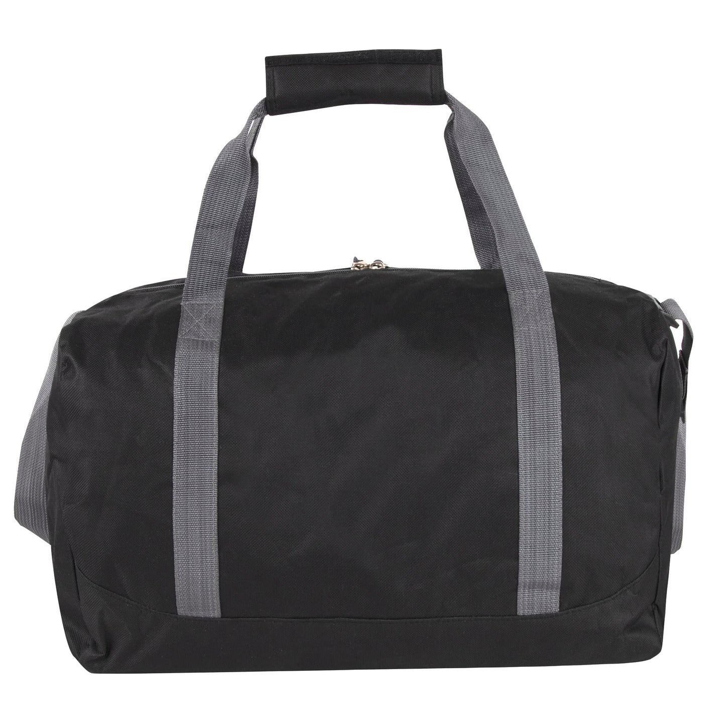30 Liter, 17 Inch Canvas Duffle Bags for Men and Women – Travel Weekender Overnight Carry-On Shoulder Duffel Tote Bags (Black)