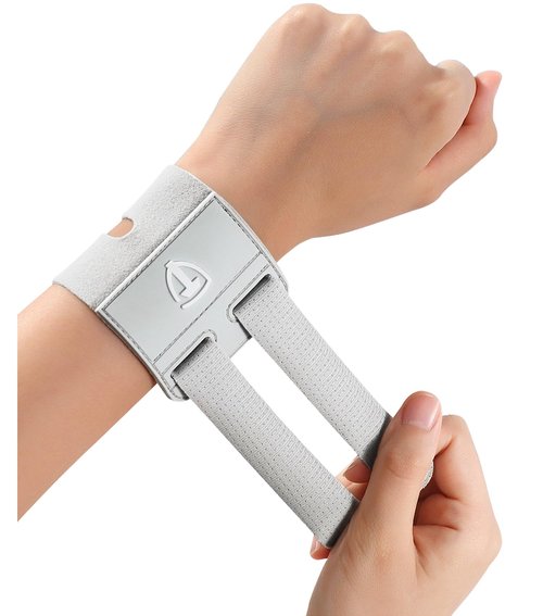 FVVWVV 2pcs TFCC Wrist Support Brace, Adjustable Wristband for Ulnar Sided Wrist Pain, Wrist Straps for Weightlifting, Working Out and Pain Relief (Gray)