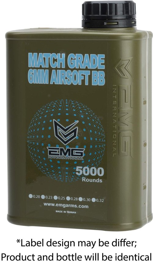 Evike EMG International Match Grade 6mm Airsoft BBS - 5000 Rounds (Weight: .20g)
