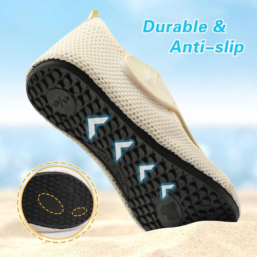 LeIsfIt Water Shoes for Women Men Swim Beach Barefoot Shoes Quick Dry Aqua Socks for Pool Diving Boating River Yoga Lake Surf