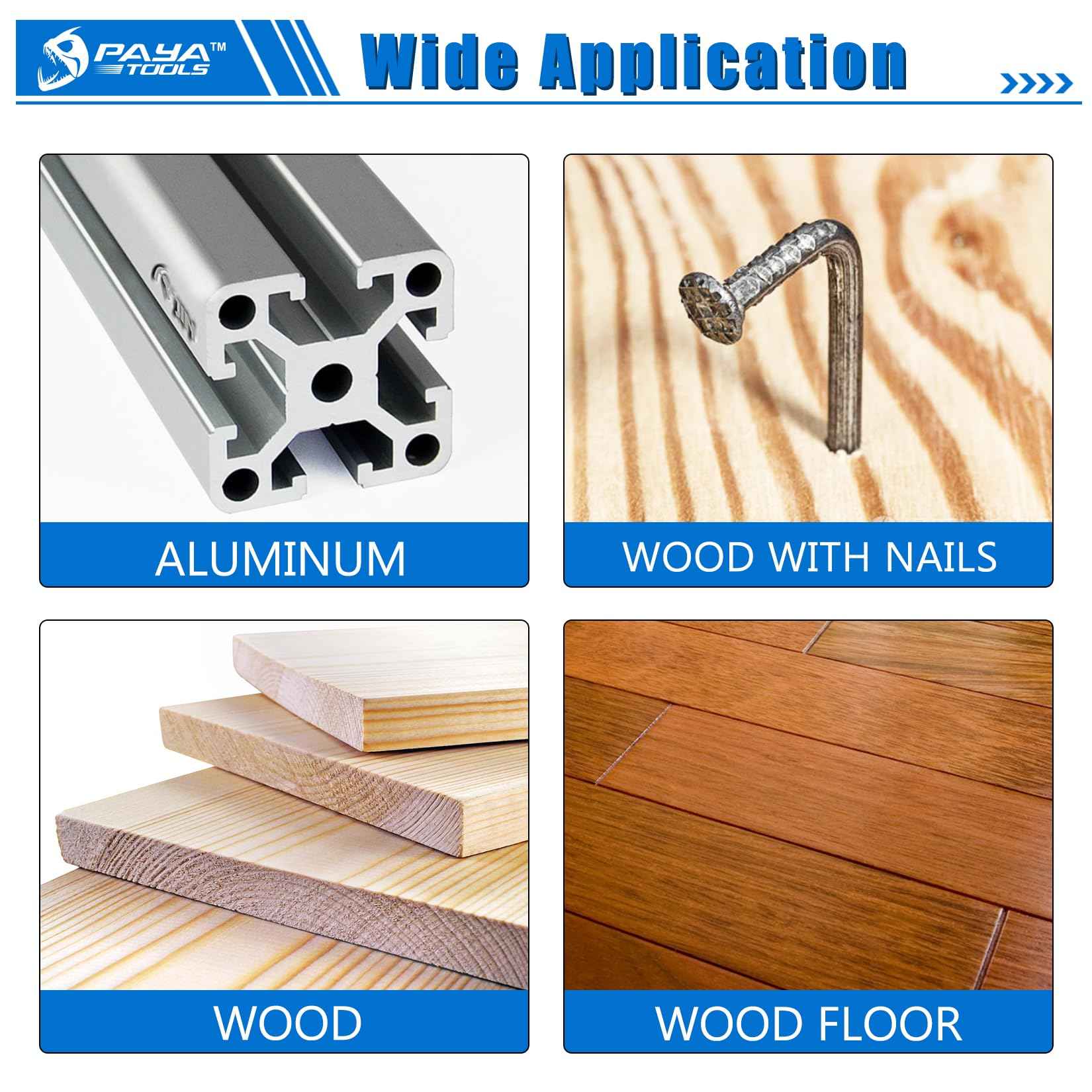 PAYA TOOLS Universal Bi-Metal 1-1/4" 90° Reach Oscillating Saw Blades,Power Oscillating Tool Blades,Multitool Blades for Narrow or Corner Cutting (3-Pack)