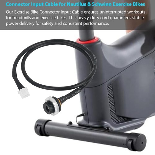 GGTE Connector Input Cable for Nautilus & Schwinn Exercise Bikes Models: R616 R618 R626 R686 U616 U624 & 130 170 230 430 570U etc.