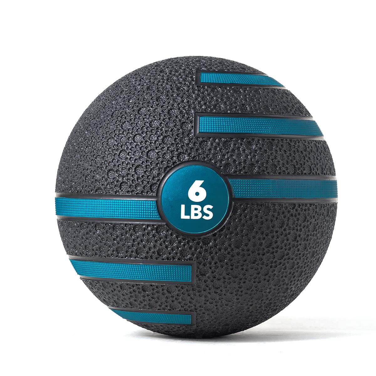 JFIT Dual Texture Medicine Ball – Weighted Exercise Ball for Strength, Core & Functional Fitness Training - 6 LB