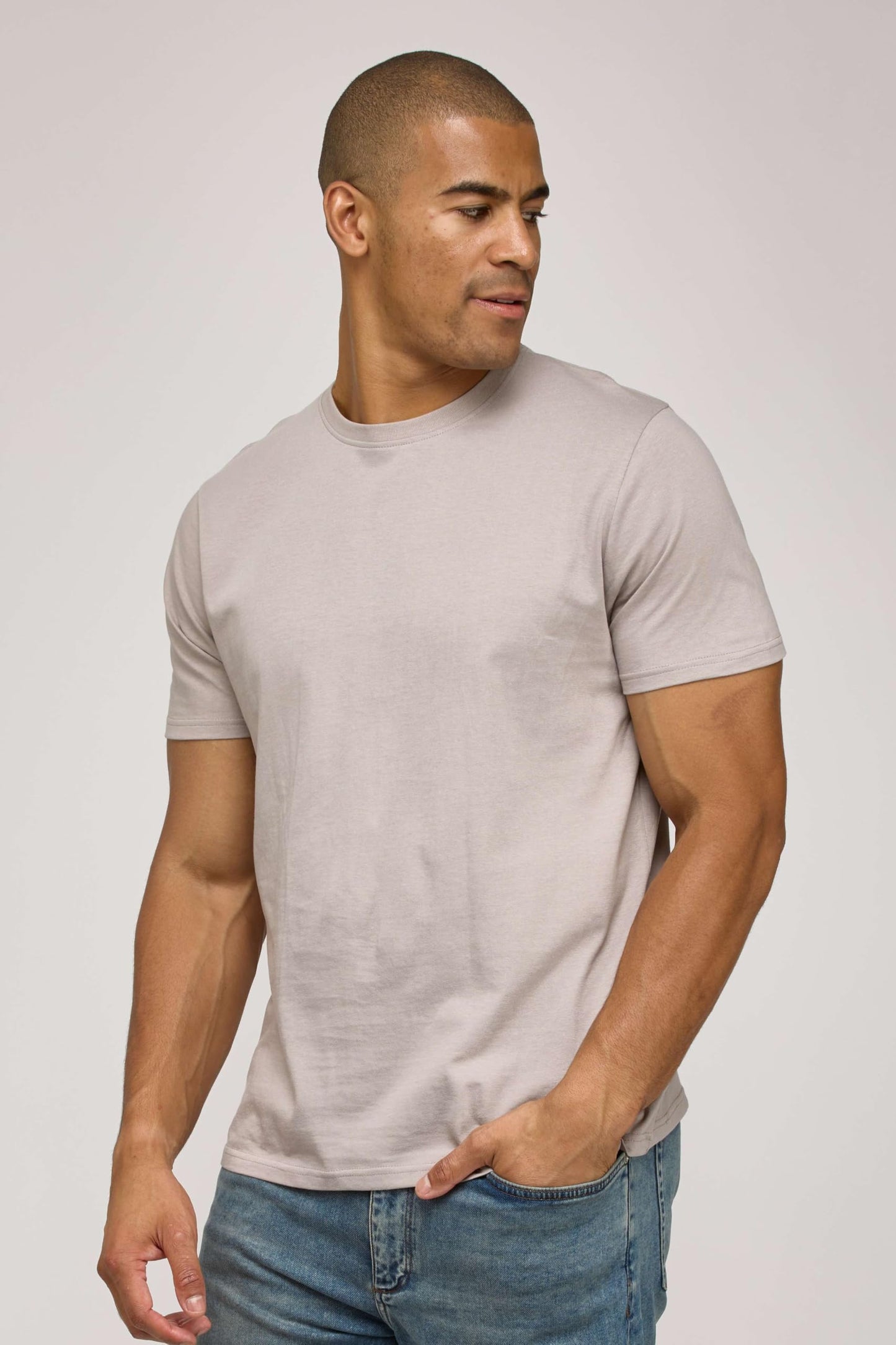 Real Essentials 5 Pack: Men’s Cotton Casual T-Shirts Plain Jersey Shirts Fashion Tees (Big & Tall Available)