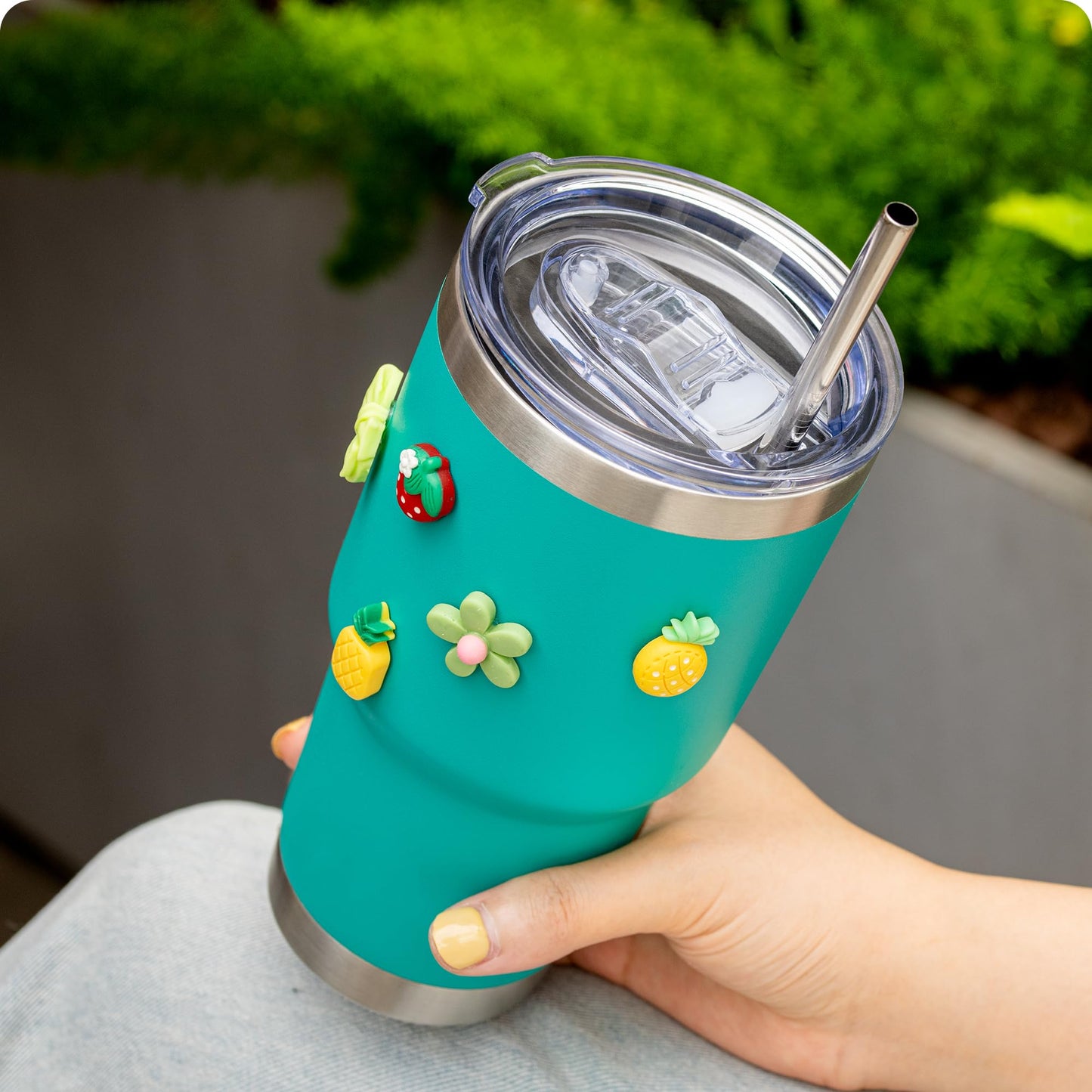 Prurex 30oz Tumbler Lids for YETI Rambler, Fit for Silver Buffalo 40oz Tumbler, Replacement Spill Proof Splash Resistant Lids Covers for 3.7" Cup Mouth, BPA-free