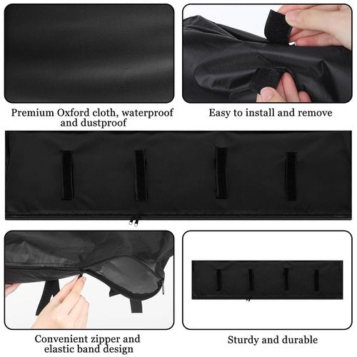 Ebike Handlebar Cover Bike Handlebar Cover Transport Protectors Protective Handle Covers for Bicycle Rain Covers Guard for Ebike Protection Rear Rack, Black
