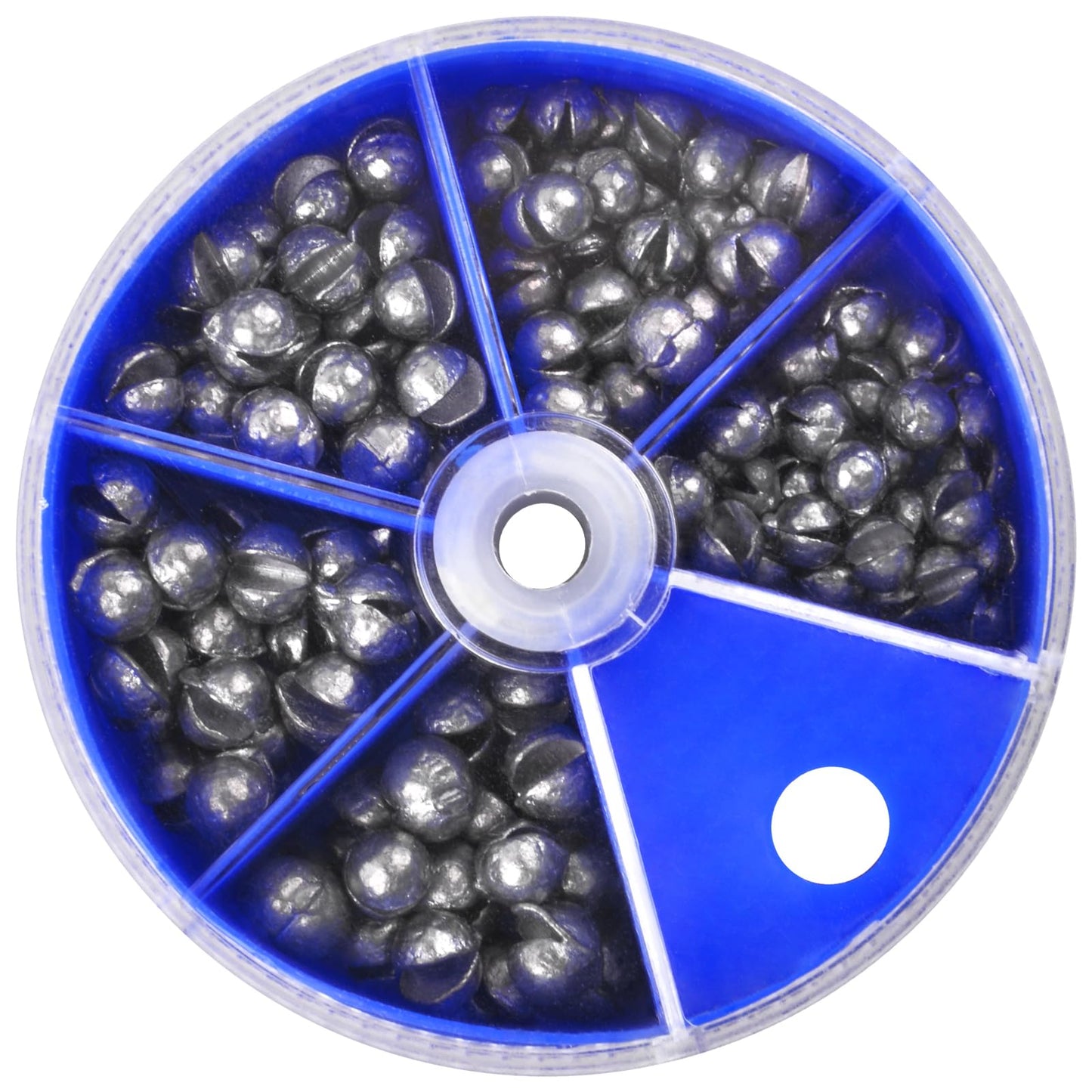 Fishing Weights Sinkers Split Shot Fishing Line Sinkers 120g/box Round Removable Egg Fishing Sinkers Assortment Small Weights for Freshwater Saltwater