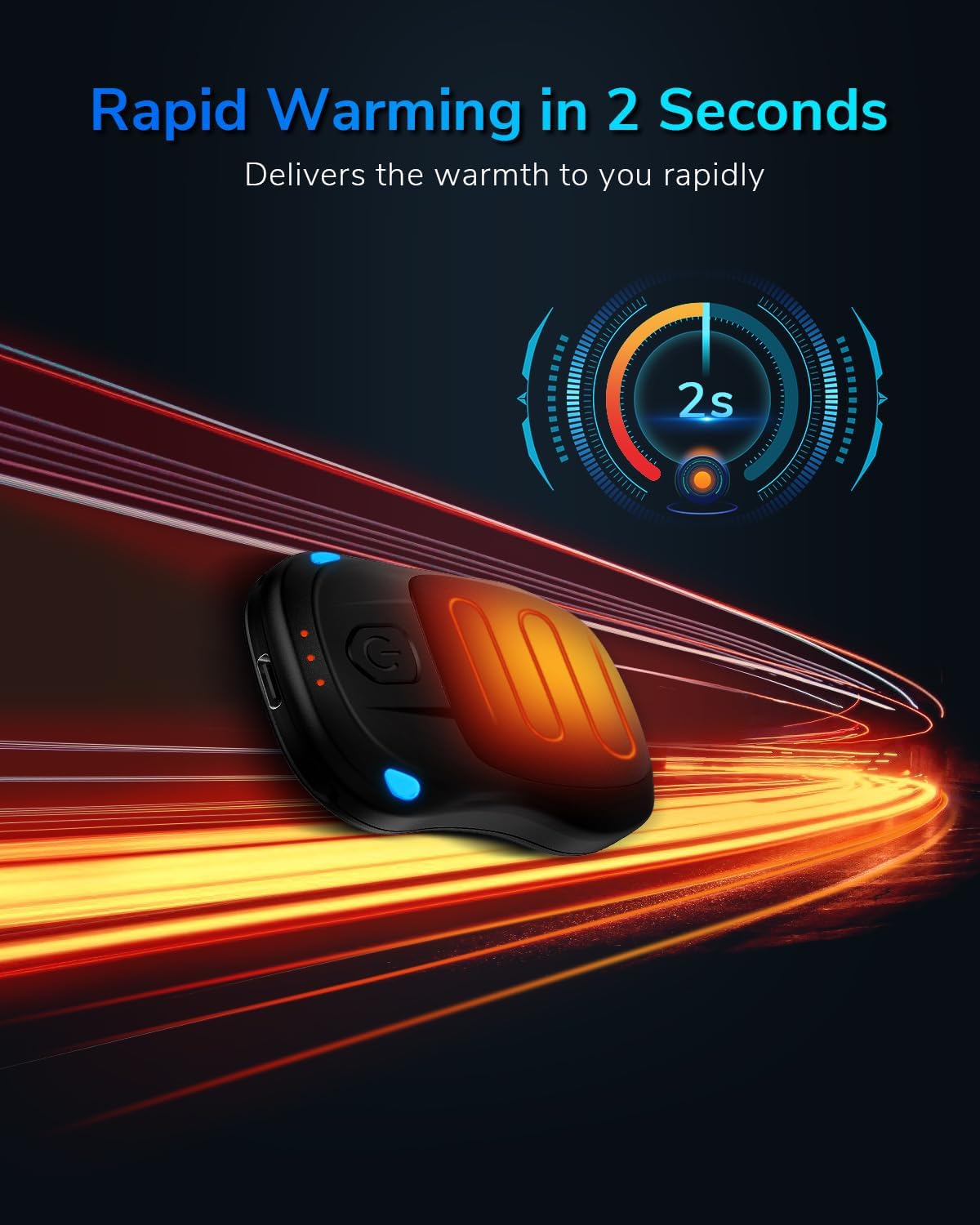 MKG Rechargeable Hand Warmers - 24-Hour Long Lasting Heat | Portable Pocket Heater for Winter Activities
