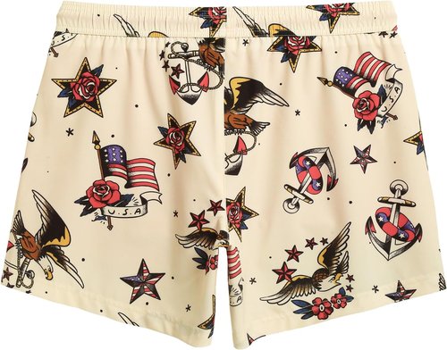 Maamgic Men's Swim Trunks - 5.5 Inch Quick Dry Board Shorts with Compression Liner & Zipper Pockets