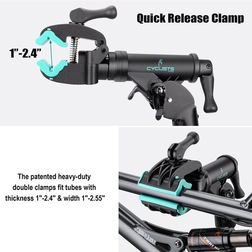 cyclists Bike Repair Stand(Max Load 110lbs)- Bike Stand for Workstand Maintenance - E Bike Repair Stand Bicycle Shop Home Mechanics for Mountain Bike and Road Bike (Max load 55lbs)