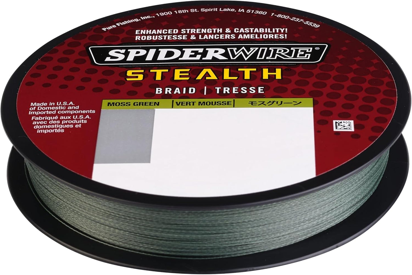 SpiderWire Stealth Braid Fishing Line - Durable, Low-Visibility Design | 150 Yards, Green