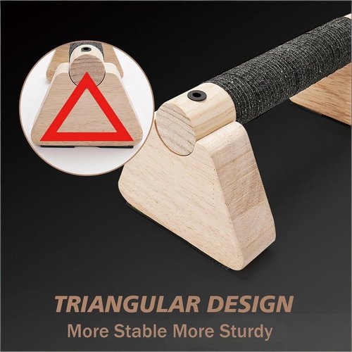 Dlengyanmi Wooden Fitness Equipment - Portable Home Calisthenics Equipment, Universal from Beginner to Advanced, Men's Inverted and Push Up Handle ﻿
