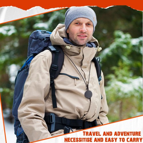 JaGely 24 Pcs Compass Bulk Gift Small Mini Pocket Compass with Hanging Rope for Military Camping Survival Outdoor Hiking Hunting Climbing(Black)