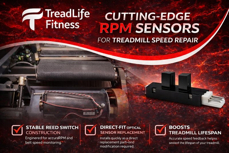 TreadLife Fitness RPM Speed Sensor for Nordictrack Treadmills