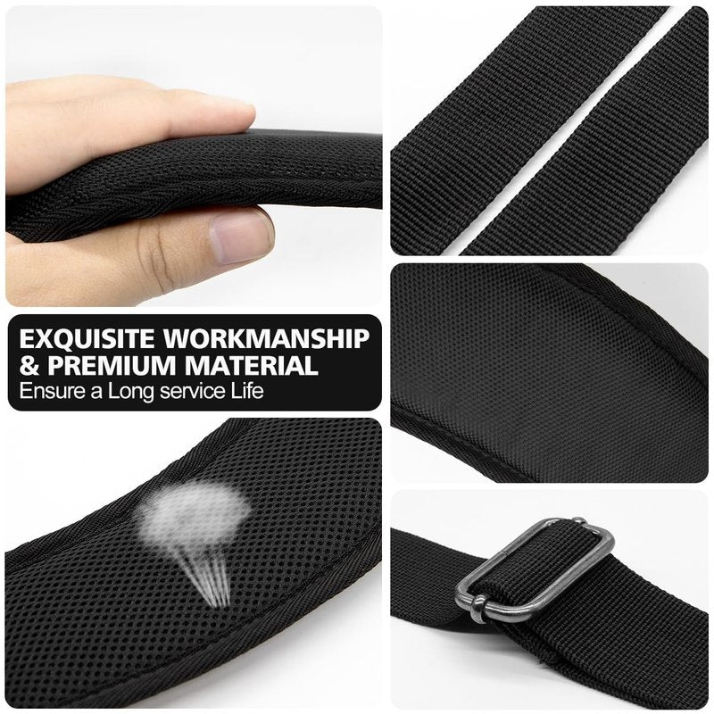 barudan golf Bag Strap Replacement Universal Single Shoulder Strap fits for All Brand Golf Bags (Black)
