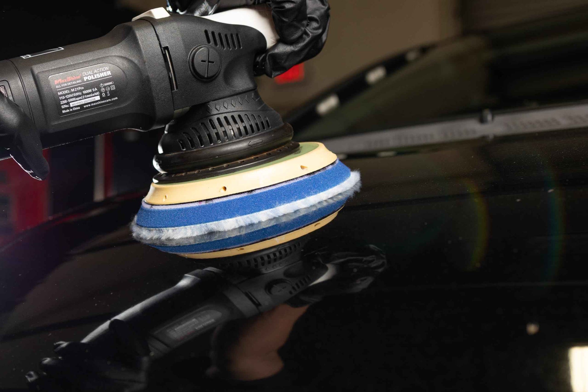 Maxshine 5” Universal Synthetic Wool Cutting Pad | Durable Hook & Loop Pad for Heavy-Duty Use | Professional Buffing Pad Compatible with DA & Rotary Polishers | Paint Correction & Defect Removal