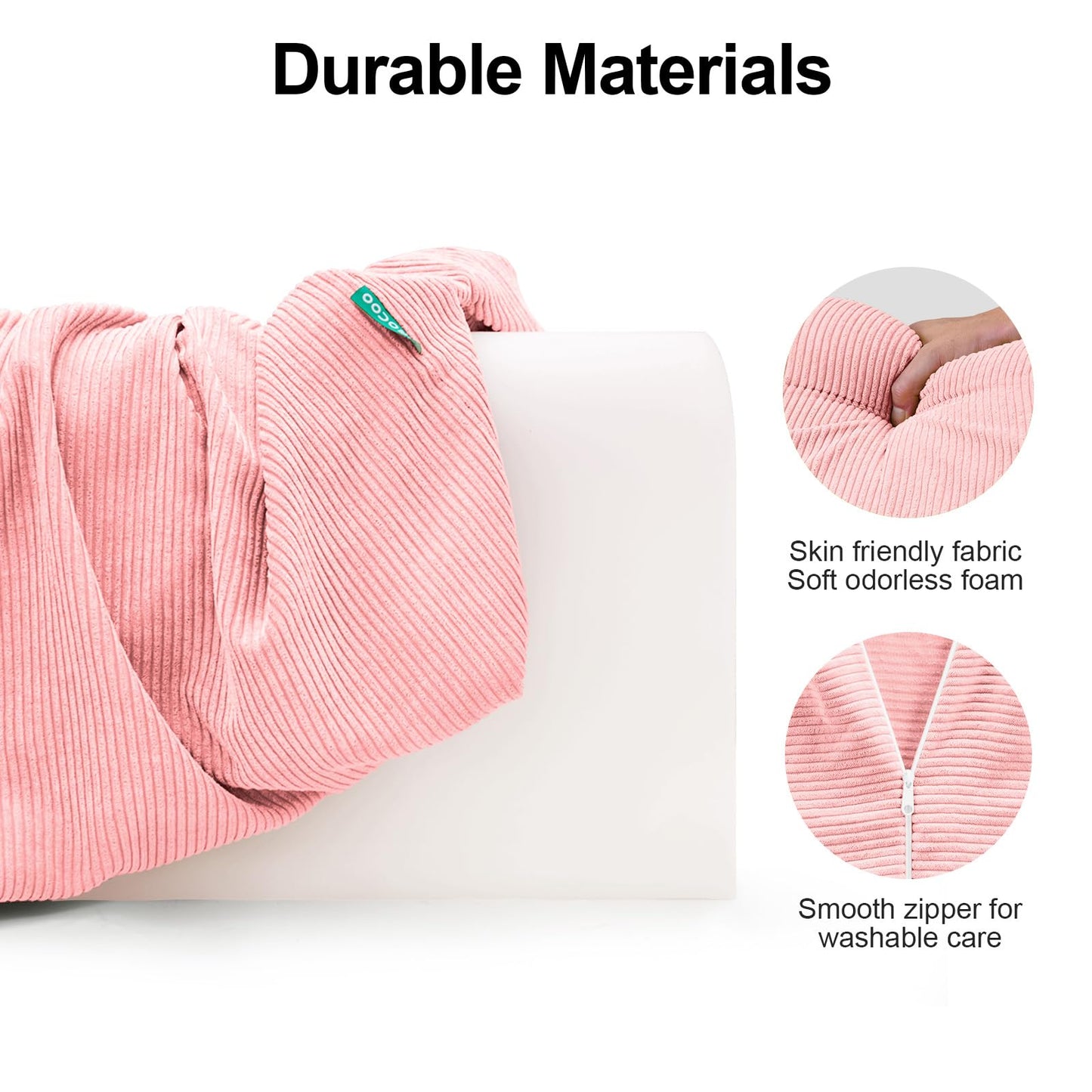 AEOCOO Bed Bumpers for Toddlers, Size 3 Ft, Toddler Bed Rail Bumper Protector for Loft Beds & Bunk Beds, Bed Rail Height Extender Bed Guardrail, Anti-Bump | Fall Prevention, Pink