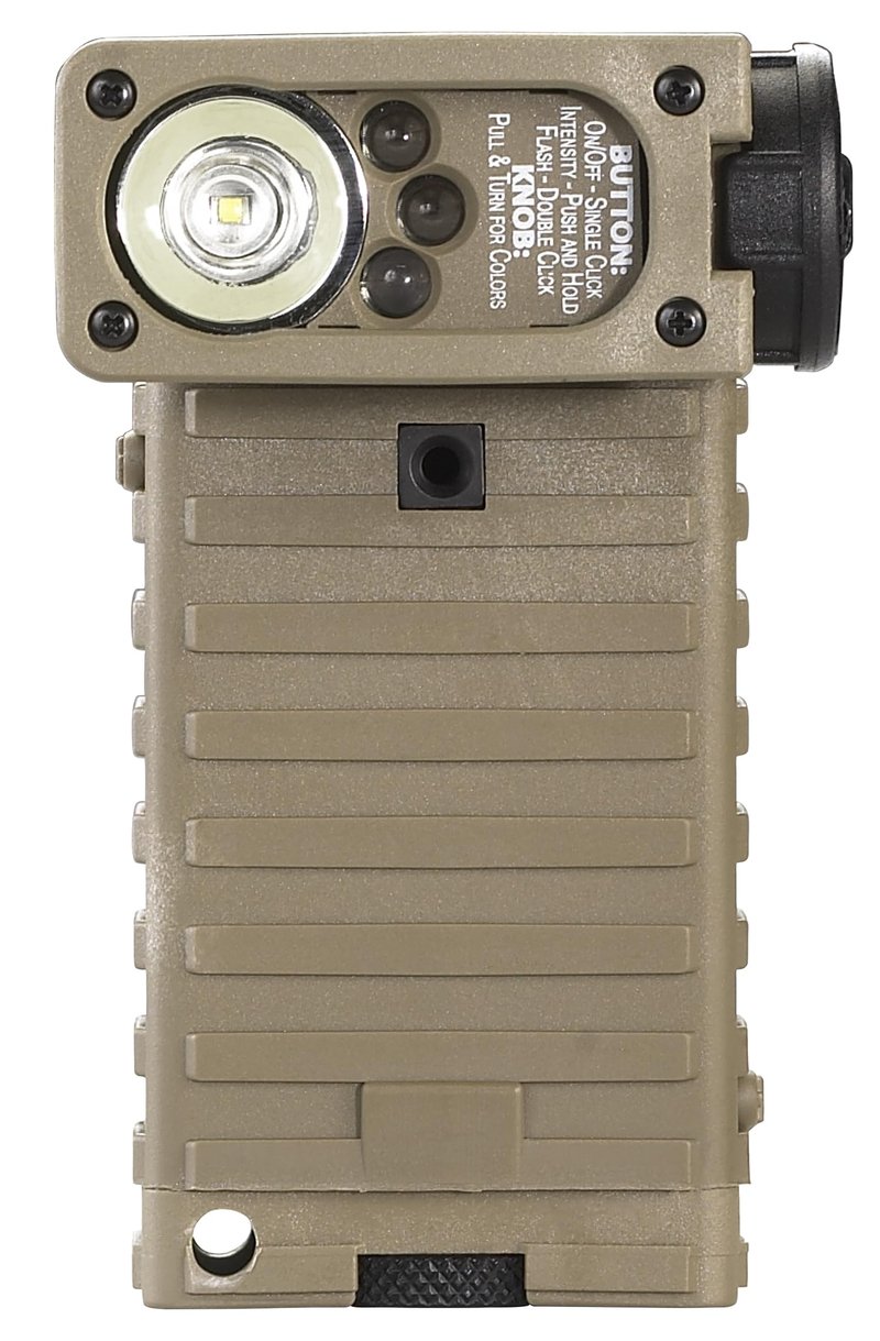 Streamlight 14008 Sidewinder 55-Lumens LED Aviation Waterproof Flashlight with (2) AA Alkaline Batteries in Box, Coyote