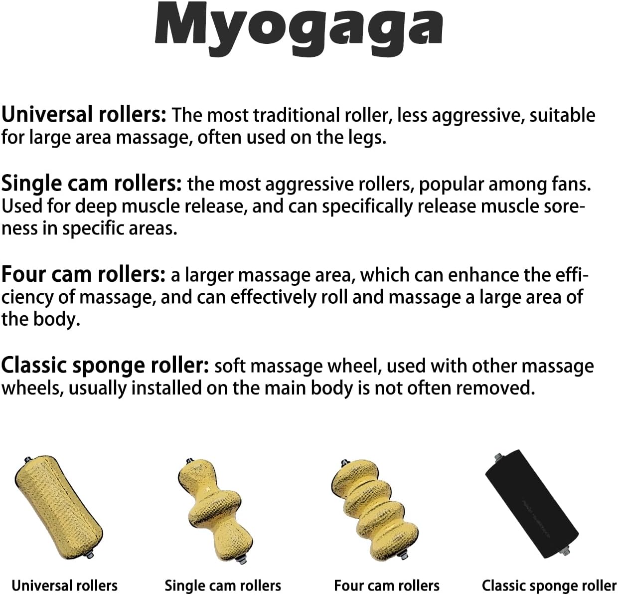 Regine Switzerland Tennis Elbow Relief - Forearm Roller with 3 Replaceable Massage Rollers