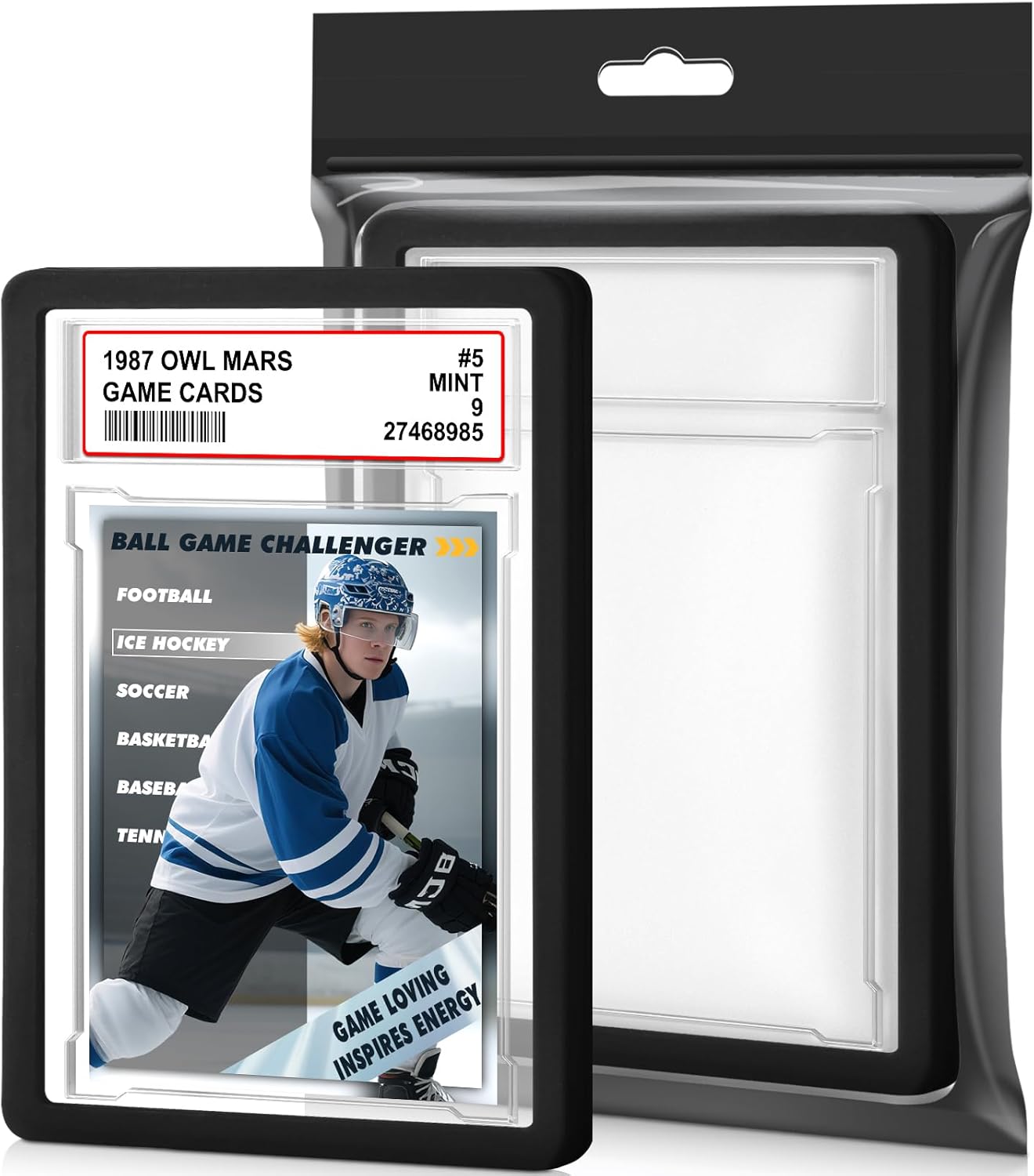 PSA Graded Card Slab Protector Set - Hard TPU Bumper Guard for Game & Sports Cards | 1 Pack