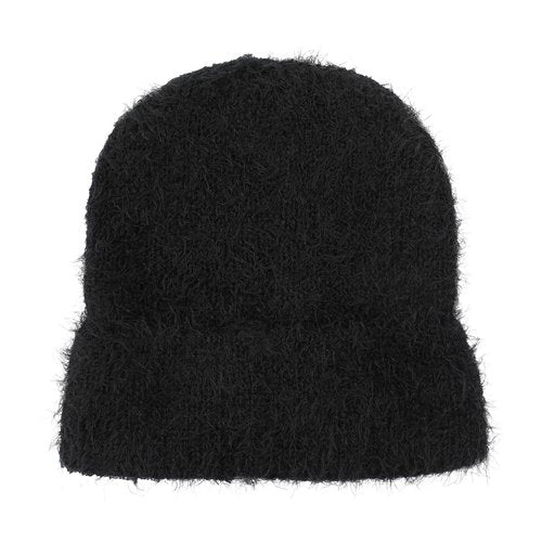 Bioworld Wicked Logo Black Fuzzy Yarn Cuff Beanie