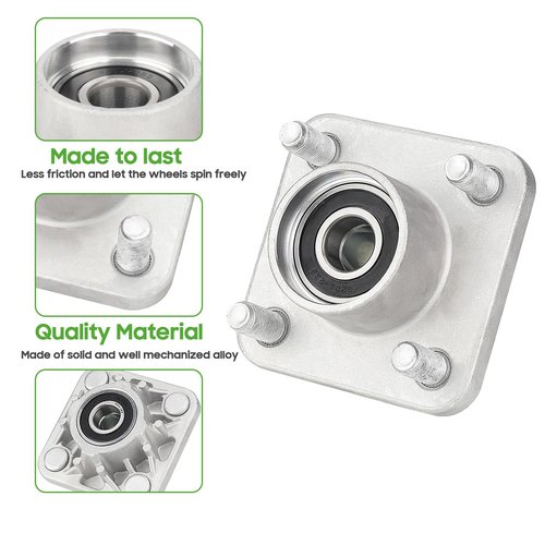10L0L Deluxe Golf Cart Front End Repair Kit for Club Car Precedent 2004-Up Gas & Electric, Suspension Rebuild Kit with Bushings, Bearings, King Pins, and Hardware Replacement OEM 102357701