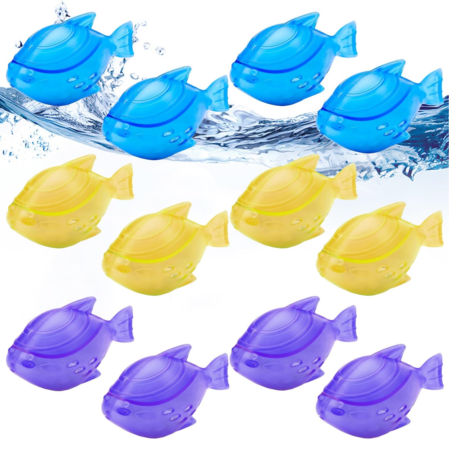 12PCS Universal Humidifier Tank Cleaner,Humidifier Cleaning Fish for Humidifiers & Fish Tanks, Purifies Water, Eliminates White Dust and Odor, Prevents Hard Water Build-Up
