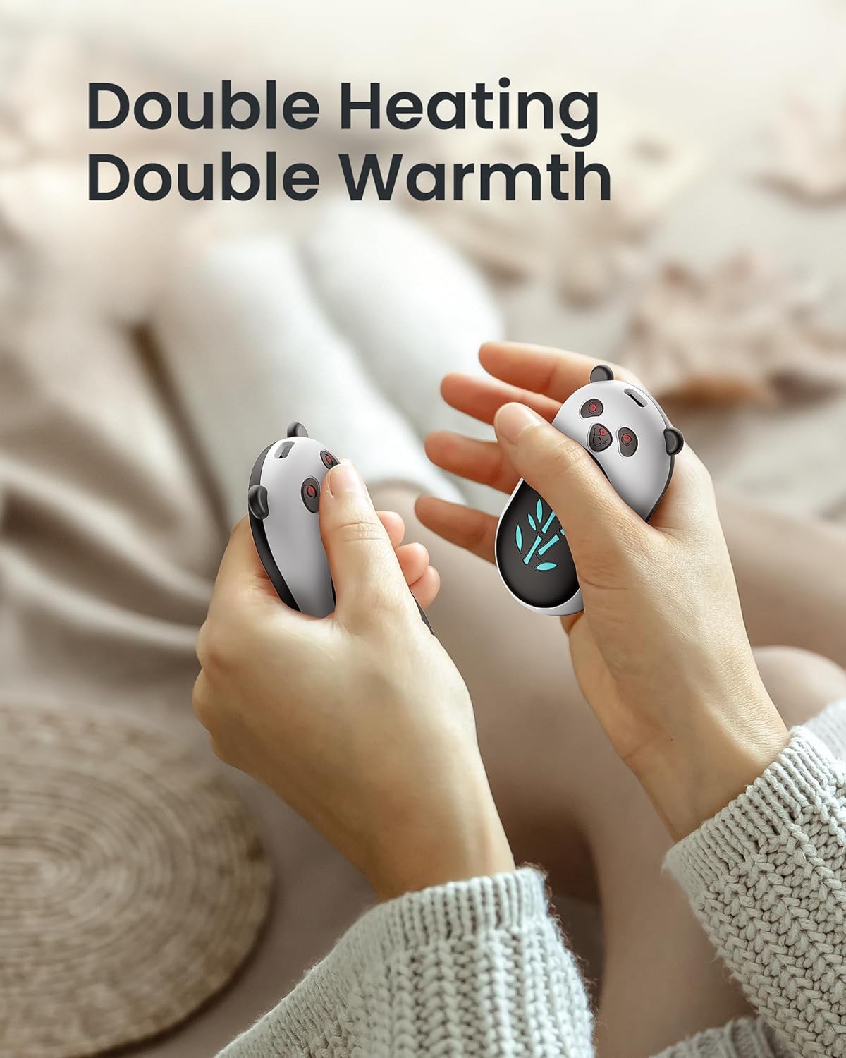 Skiennix Rechargeable Hand Warmers - 6000mAh Portable Electric Heater | 20 Hours of Warmth for Outdoor Use