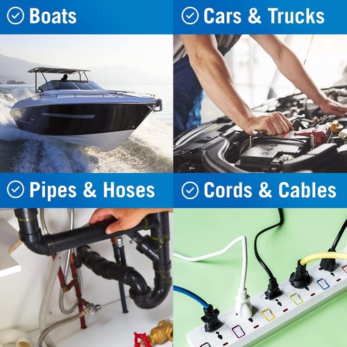 Better Boat Waterproof Self Fusing Silicone Tape - Leak Repair for Hoses & Pipes, 1 in x 40 ft