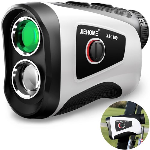 Golf Rangefinder with Slope Magnetic, 660/1100YDS, 7X Magnification, 5 Modes, Flag Pole Locking, Vibration, Range Finder Golf Tournament Legal, Rechargeable Golf Accessories Gift for Men, Black